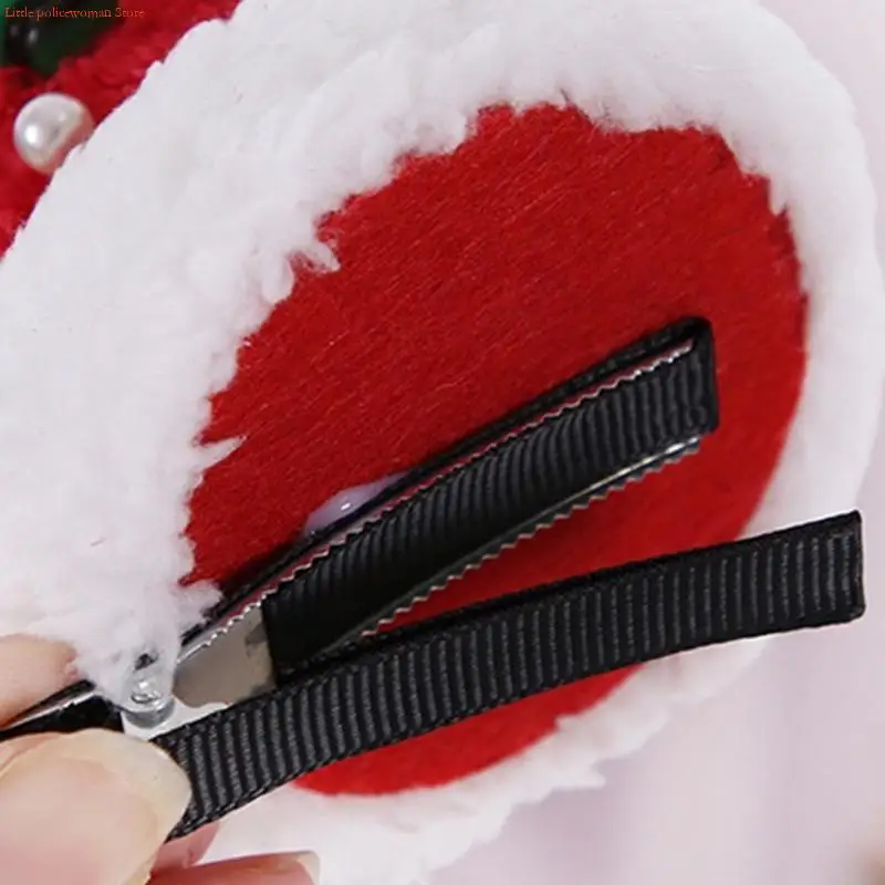 F92D Lovely Hair Clips for Girls Nonslip Hair Barrettes Children Multi Type Santa Snowman Design Hairclip