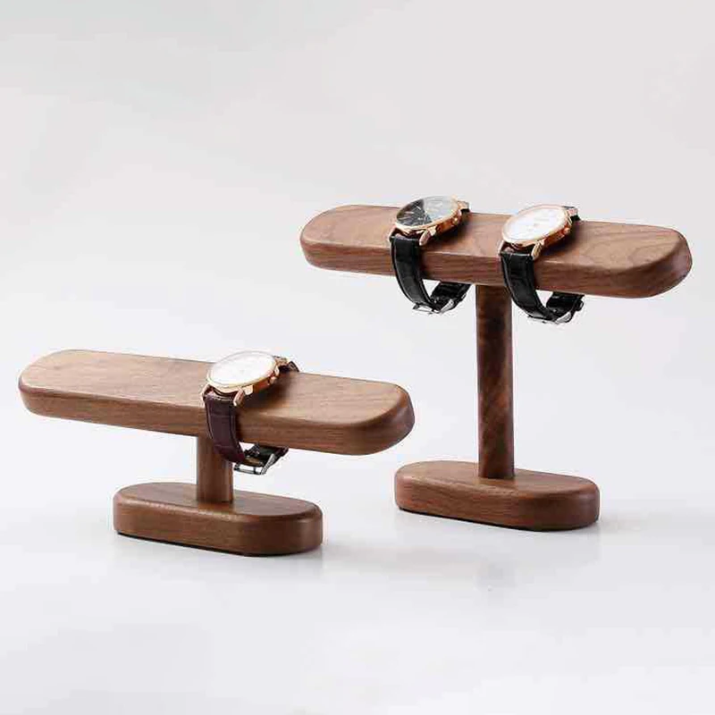 Walnut Watch Bracket Display Holder Jewelry Bracket Chain Anklets Hanger Stand Racks Organizer For Counter Shows