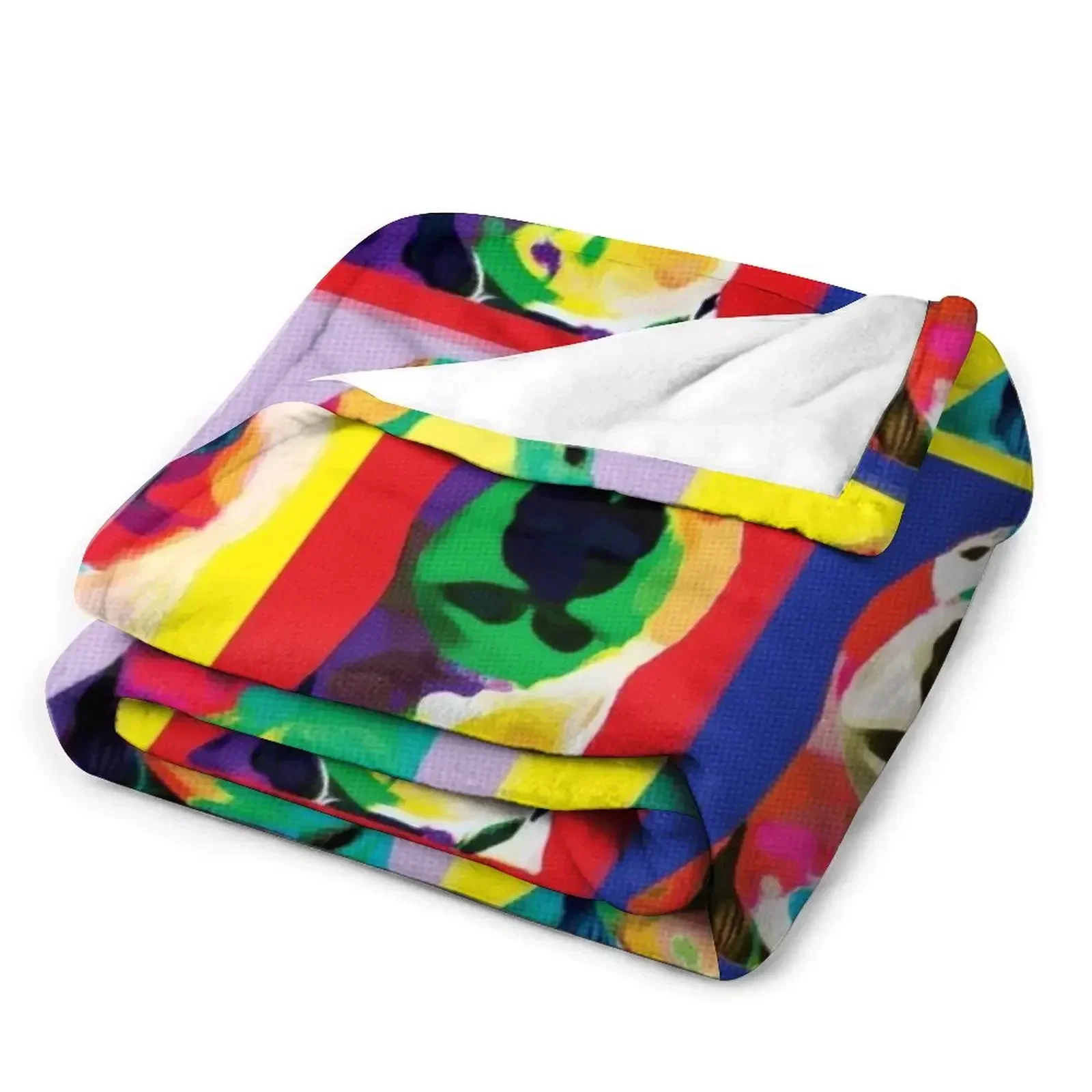 @PupperNelson: Pop Art Throw Blanket couch cozy soft plush fuzzy picnic outdoor blanket 3
