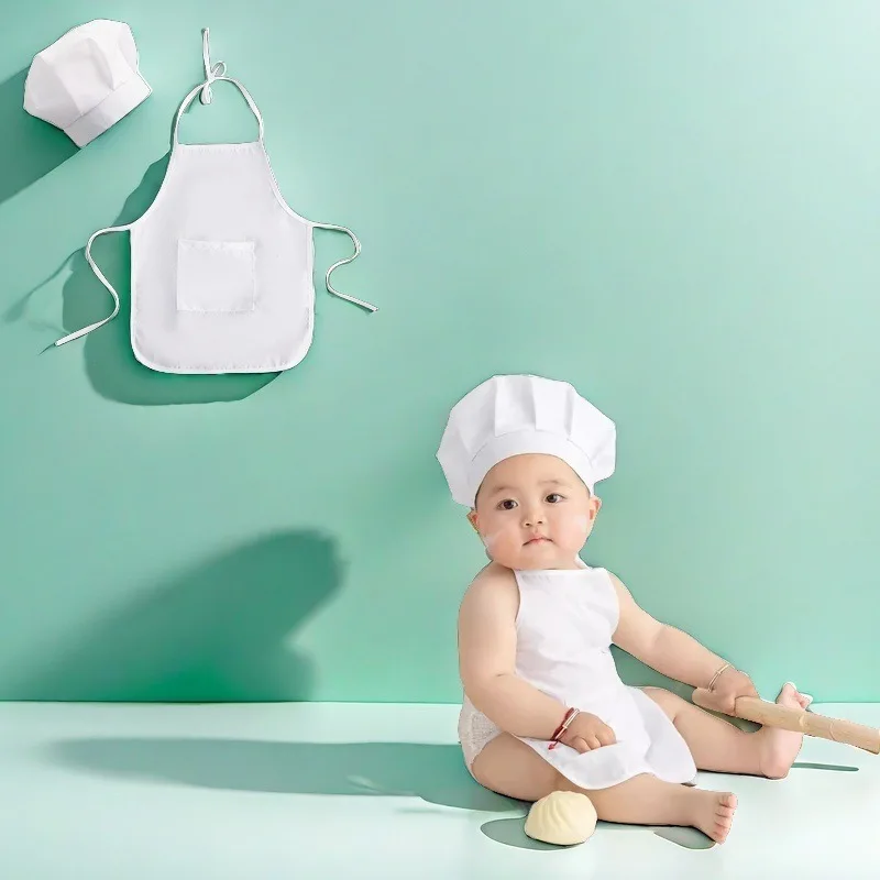 

Костюм для фотосессии младенцев, одежда в стиле шеф-повара, реквизит для фотосъемки новорожденных