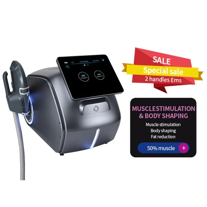 Portable 2 In 1 EMS Body Shaping Slimming Machine Electromagnetic Stimulate Muscle Fat Burner Weight Loss Body Sculpting Machine