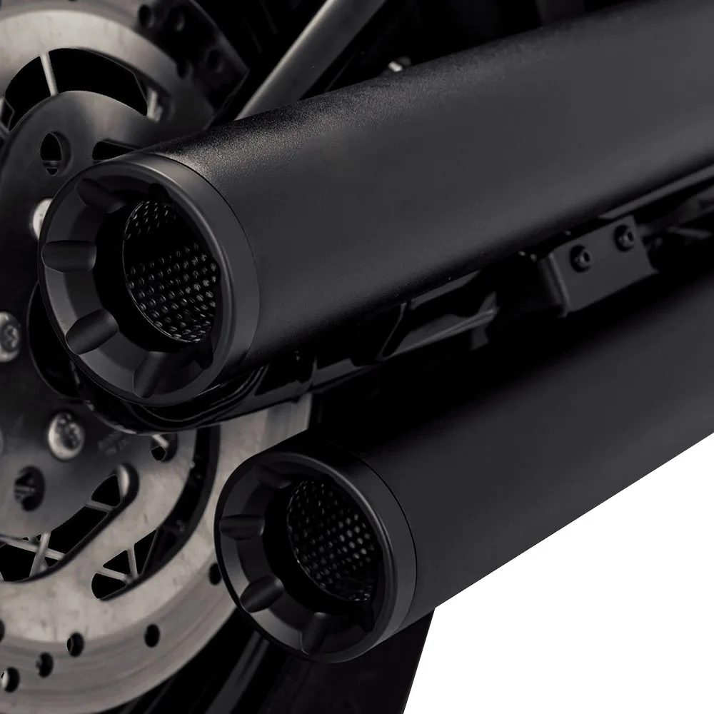 Motorcycle Exhaust Muffler for 2018-2023 Softail Compatible Stainless Steel Full Coverage Exhaust System for Motorcycles