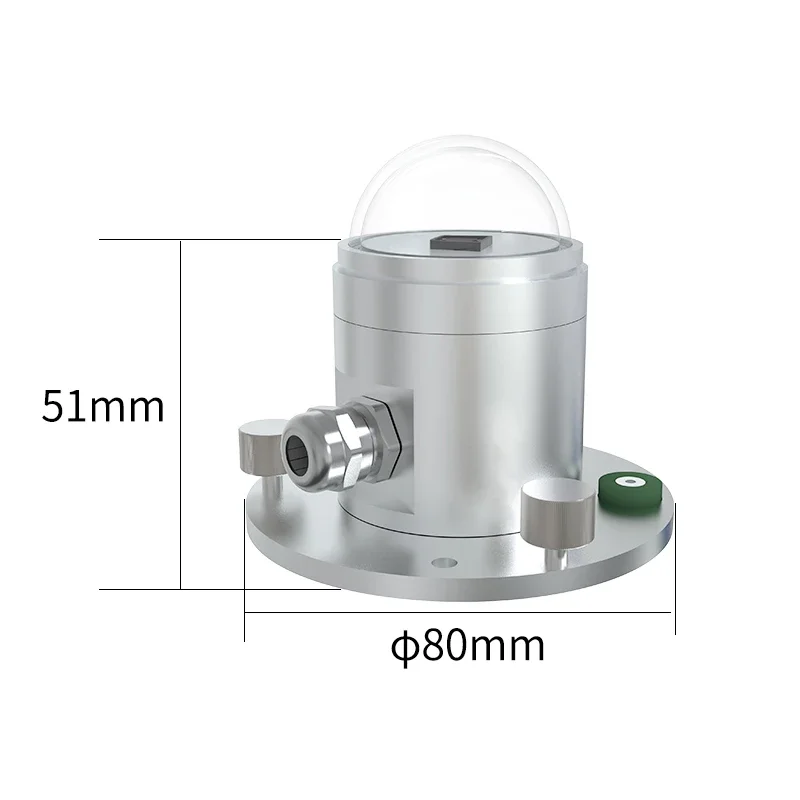 Total solar radiation sensor high-precision sunshine radiometer RS485 meteorological reflection radiation transmitter