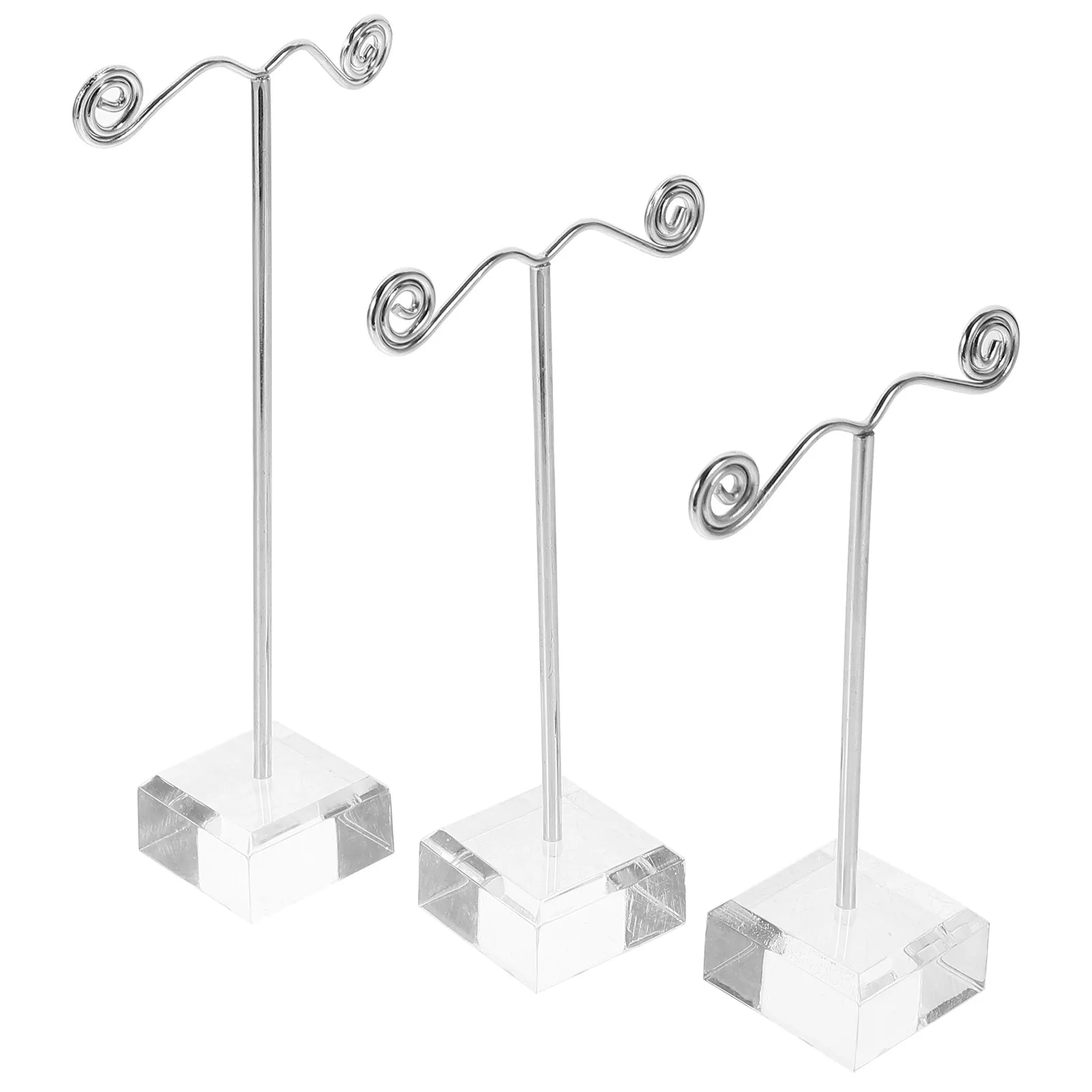 1Set Earrings Display Rack Stable Heavy-Duty Earring Storage Holder for Bedroom Decor Countertop Jewelry Organizer Drop Earrings
