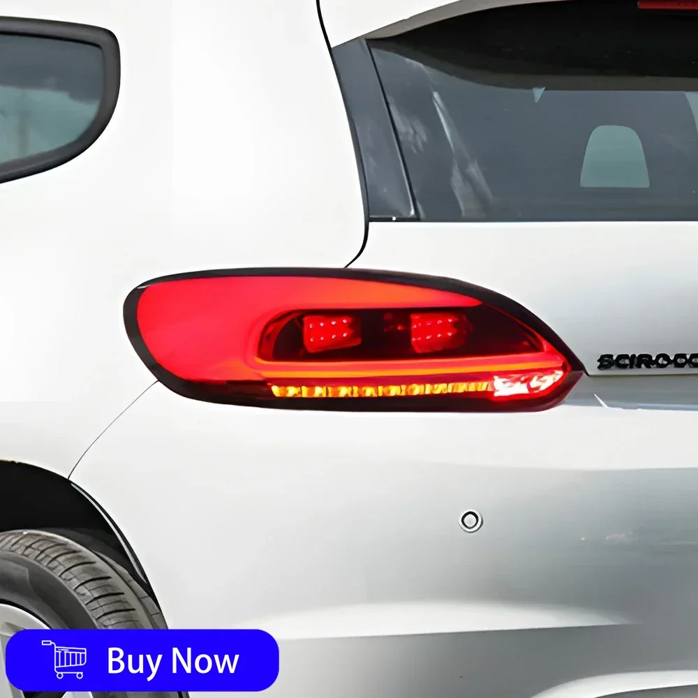 

Для VW Scirocco 2009-2014 автомобильные задние фонари в сборе, обновленный новый стиль, светодиодный автомобильный светильник, мигающий задний фонарь, популярные аксессуары