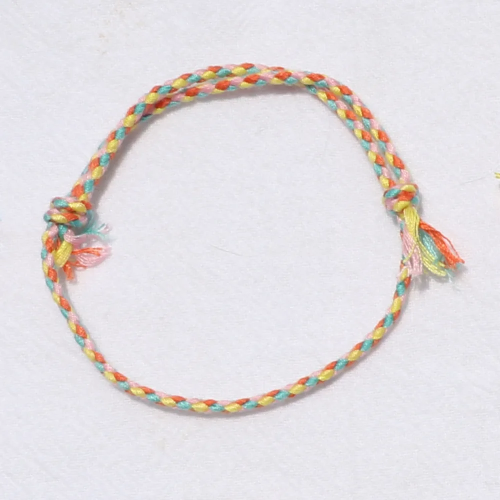 Einfarbiges Geflochtenes Baumwollseil-Armband für Männer, Retro Tibetisches Handgefertigtes Mehrschichtiges Armband für Frauen, Modisches Schmuckzubehör – Detail 24
