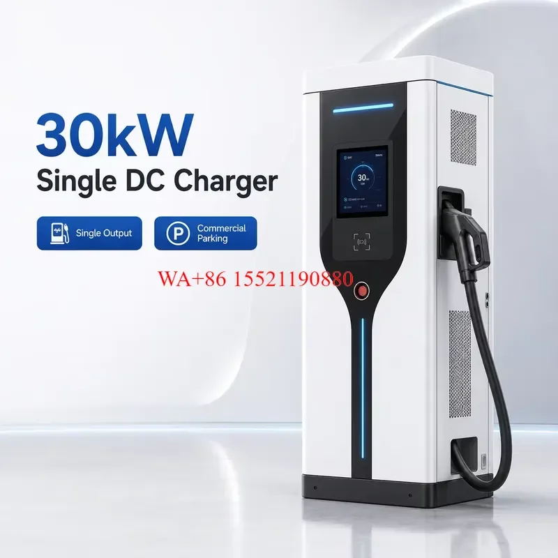 WMWMNU for 30kW Single Gun DC EV Charger CCS2 GBT Small Fast Charging Station OCPP for Supermarket Hotel Office Parking Lot
