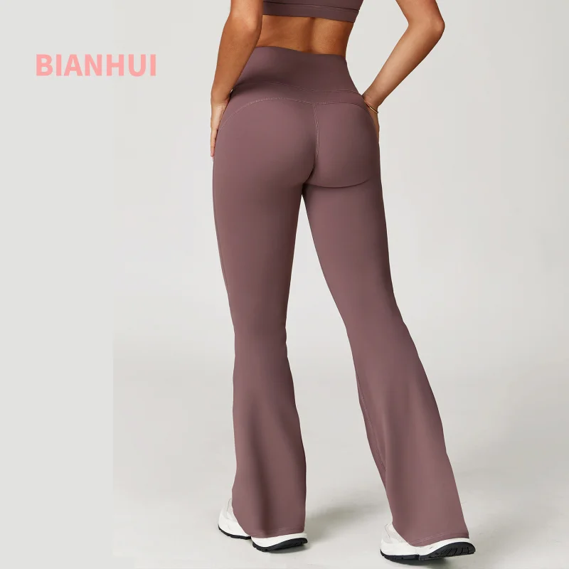 

BIANHUI Casual Flared Pants Wide-Leg Slimming Micro-Large Long Pants Sporty Leggings Woman Outdoor Running Sports Trousers