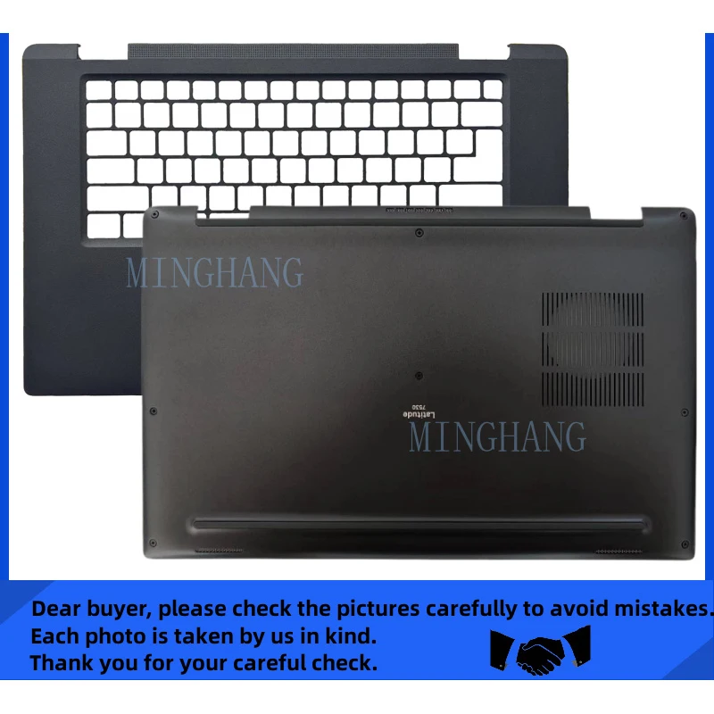

M New For Dell Latitude 7530 Palmrest Upper Case Cover/Bottom Base Case Low Cover