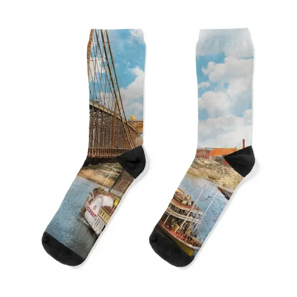 City - Cincinnati, OH - The City of Cincinnati 1906 Socks custom sports Non-slip new in's Luxury Woman Socks Men's