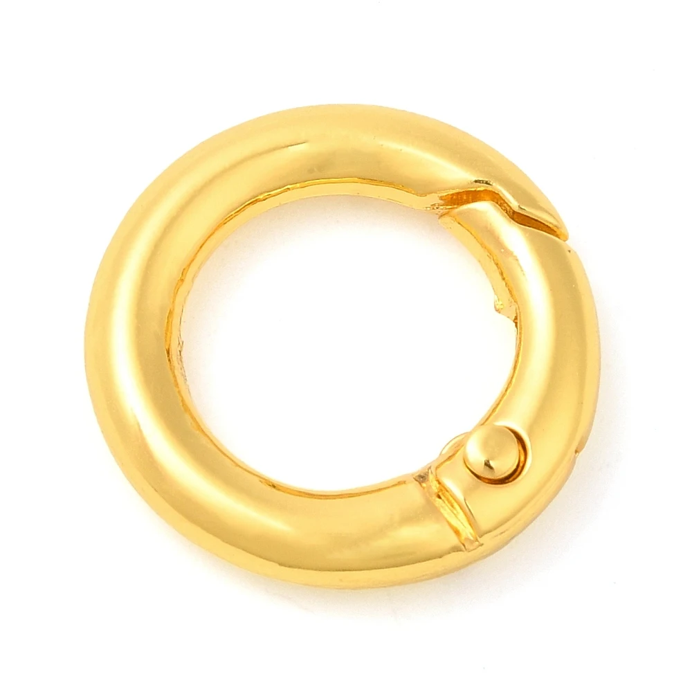 PandaHall 20 Stück Rack-plattierte Messing-Federringe, runde Ringe, blei- und cadmiumfrei, langlebig plattiert, 6 Gauge, 20x4mm – Detail 5