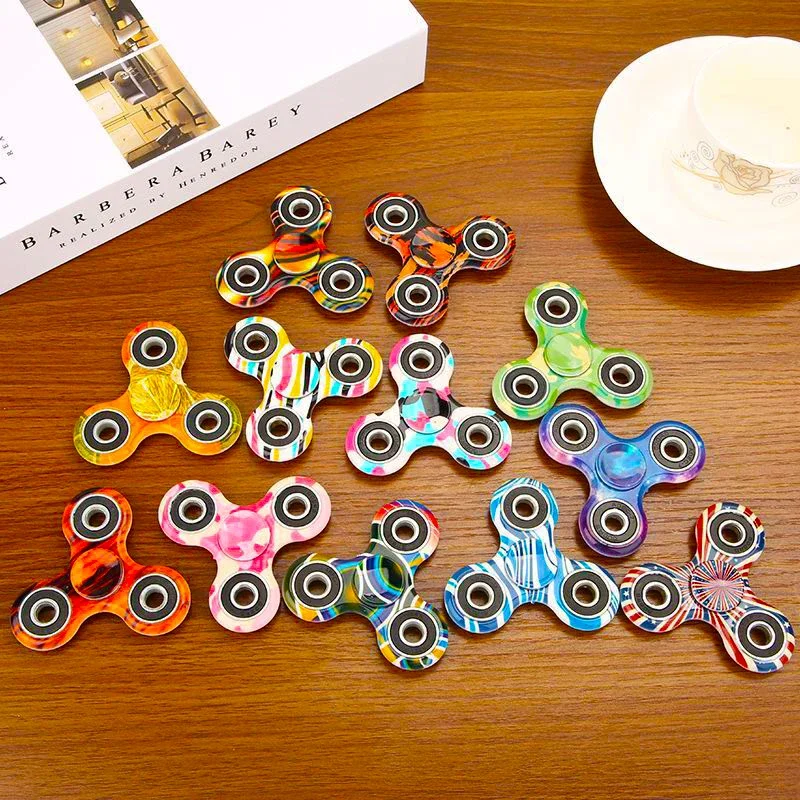 Spinner de mão colorido edc fidget spinner arco-íris spiner anti-ansiedade brinquedo para spinners foco alivia o estresse tdah dedo spinner