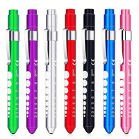 2 Pcs，LED Pen Lights for Nurses Reusable Student Doctor Daily Use Portable Flashlight with Pupil Size Markers with Pocket Clip
