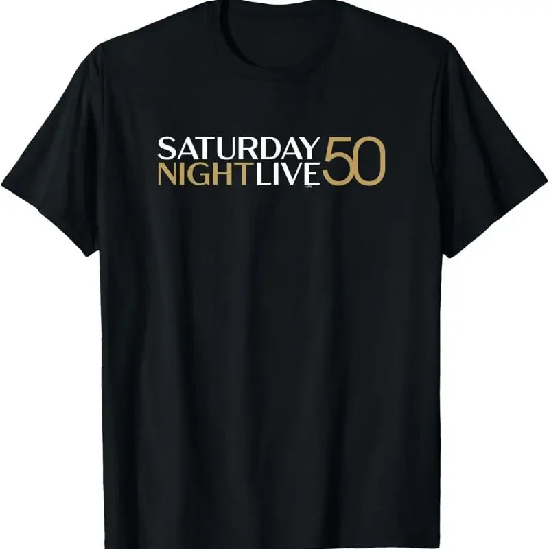 SNL Saturday Night Live 50 White and Gold T Shirt