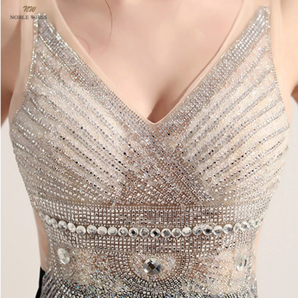Evening Dresses V-Neck Floor-Length Dresses Woman Party Night Mermaid Prom Dress Customized