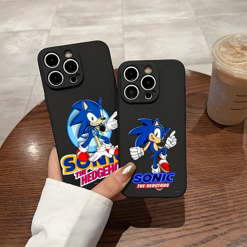 Sonic The Hedgehogs Phone Case For 15 Pro Max Iphone 14 16 Pro Max 12 15 Plus 13 Pro 11 Xr X Xs 8 7 Plus Silicone Back Cover