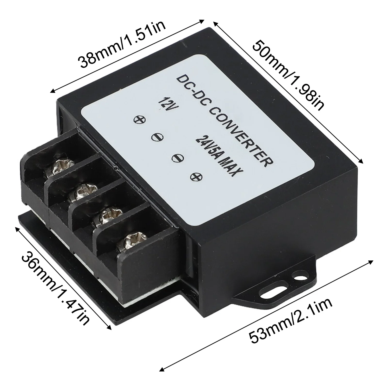 

1pc DC-DC Converter 12V To 24V 5A DC Voltage Converter Power Adapter Regulator Converter For Car Stereos Trucks Solar Power Tool