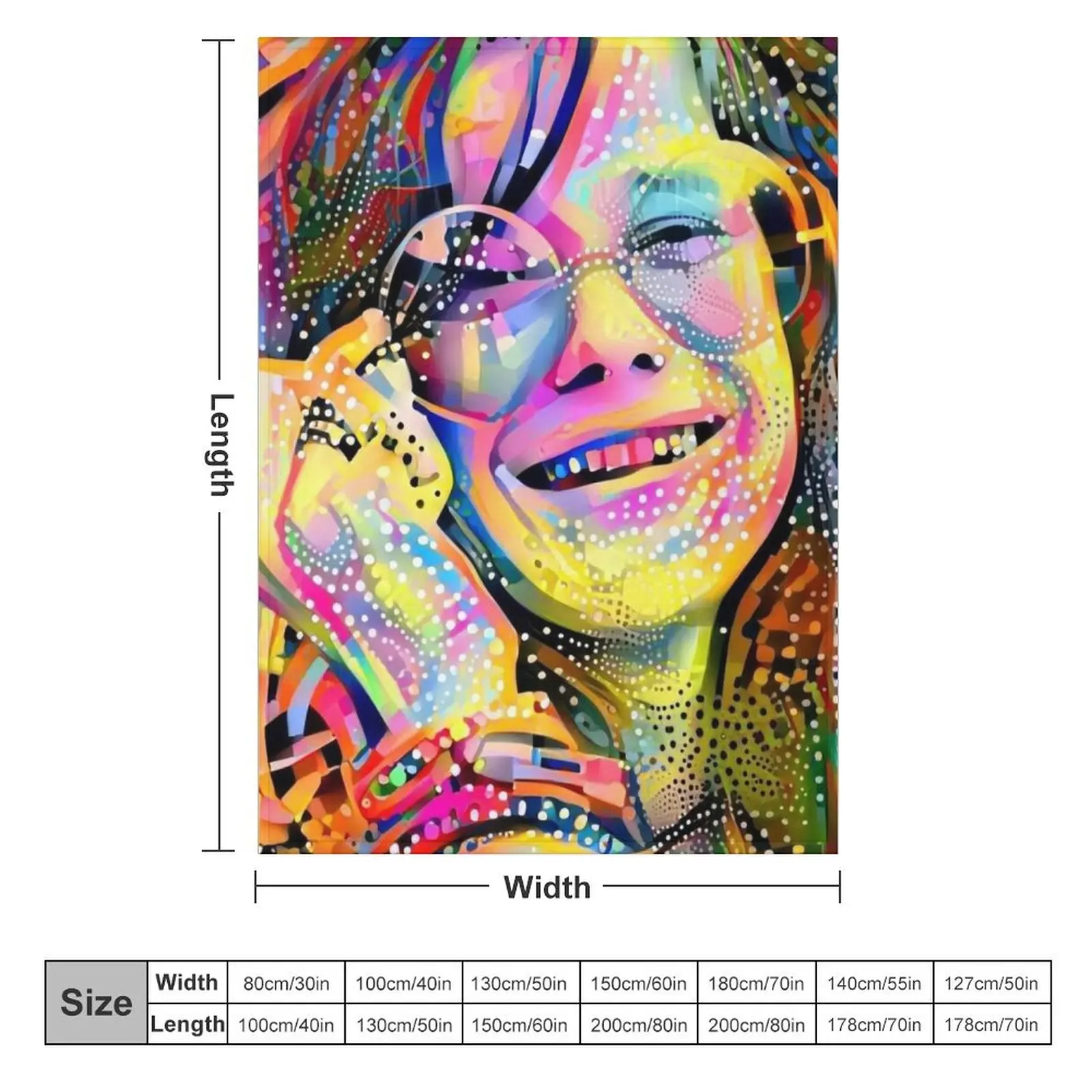 Janice Joplin Throw Blanket decorative for sofa Blankets