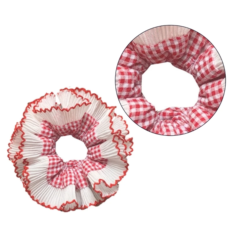 Lace Hair Scrunchies for Women UpdoHair Elastic Hair Rings Aesthetic Donuts Hair Tie Hair Scrunchy Ponytail Hair Holder