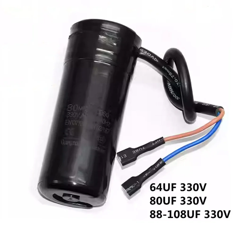 Refrigerator Display Fresh Freezer Compressor 64uF 80uF 88-108uF 330V Starter Capacitor Refrigerator Compressor Start Capacitor