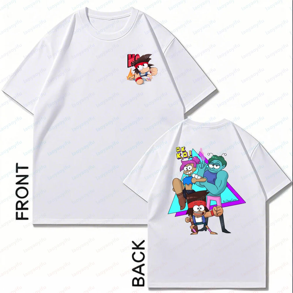 Funny OK K.O.! Enid Rad Graphic Tee Cotton Shirt Vibrant Hero Print Design Urban Street Style for Men Women Anime Enthusiasts