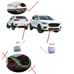 1 Piece no painting Front Trailer Cover for MG ZS 2020-2022 Rear Trailer Frame for ZS Hook Cover Plastic Cover 10756268 10690304