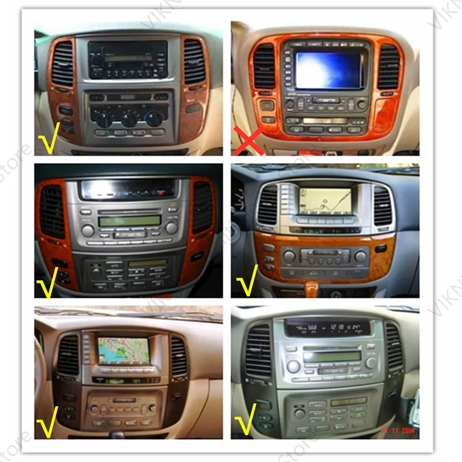 

Android Vertical Screen Tape Recorder For Toyota Land Cruiser 100 LC100 For Lexus LX470 2002-2007 Stereo GPS Car Video Player