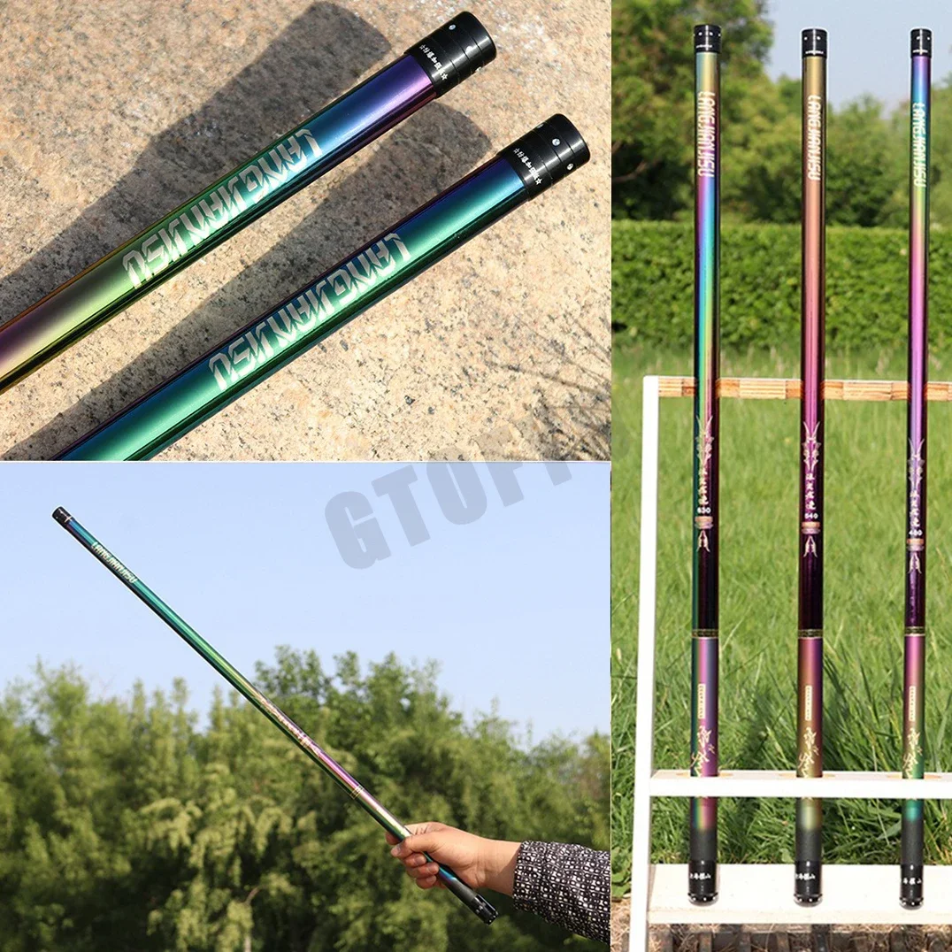 Caña telescópica fibra carbono – Superligera para agua dulce - imagen 4