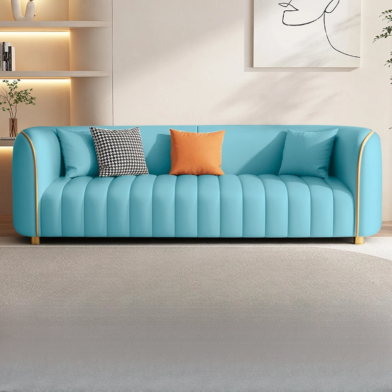 

Modern Designer Luxury Sofa 3 Seater Nordic Floor Loveseat Sofa Living Room Divani Soggiorno Nuovi Arrivati Apartment Furniture