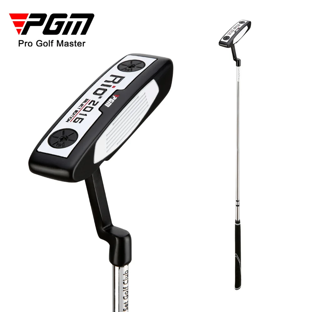 PGM RIO Men Women Right Hand Putter Club Stainless Steel Zinc Alloy Black White for Beginer Putting Training TUG002