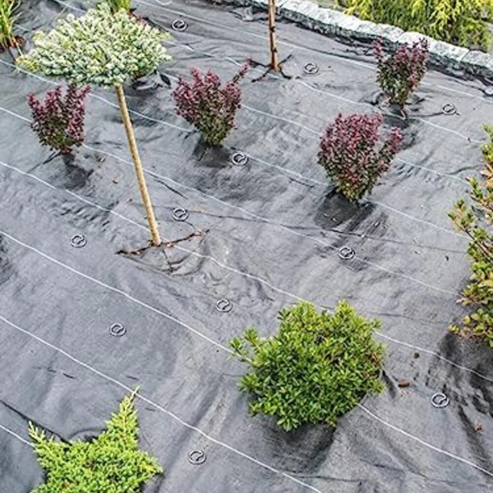 60 قطعة ستابلز المناظر الطبيعية 6in حديقة حصص غطاء أرضي النسيج دائرة دبابيس علوية لوازم الحدائق دعم النبات والعناية #4