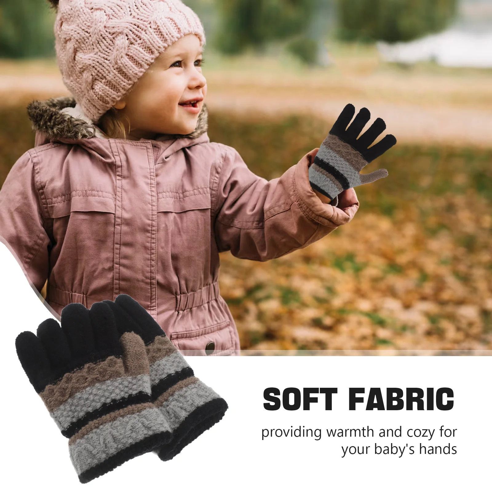 Guanti per bambini Guanti per bambini Impermeabili Neonati maschi Inverno Termico lavorato a maglia Bambini Neve sfusa