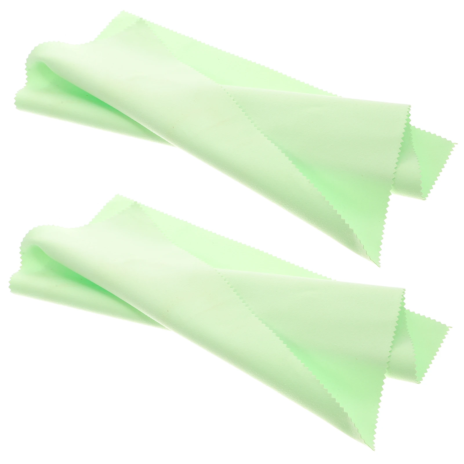 

2pcs Silver Polishing Cloth Jewelry Cleaning Wipes Microfiber Fabric Restore Shine Remove Tarnish Scratch Free Reusable