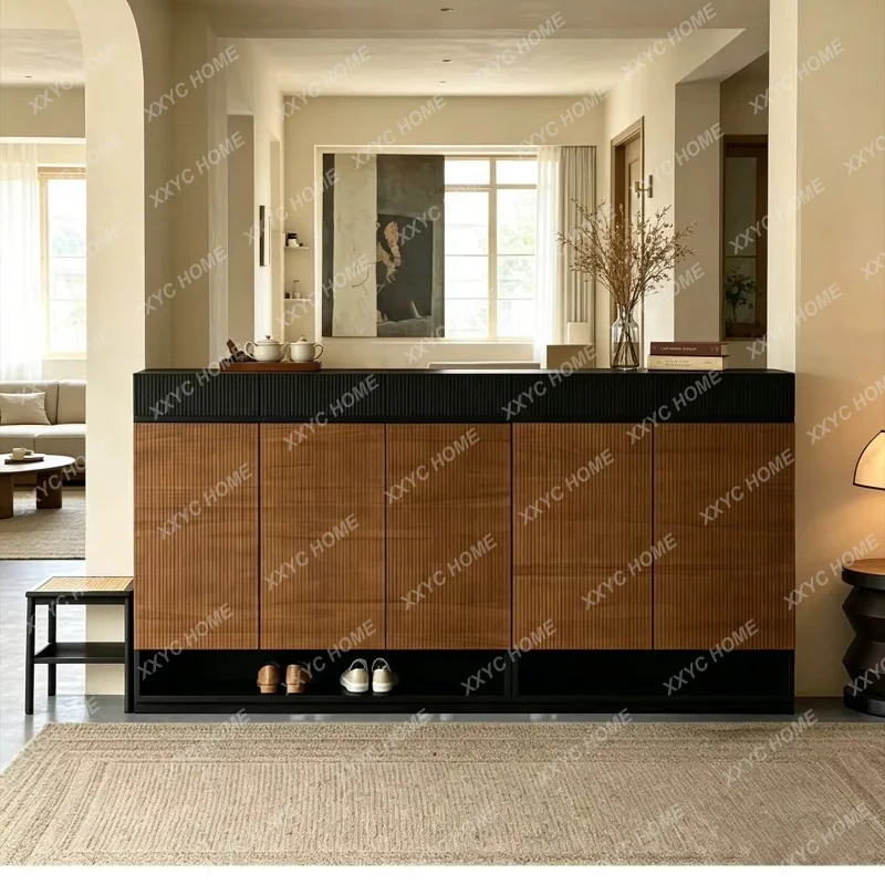XXWooden Luxury Shoe Cabinet Organizer Storage Cupboard Display Hidden Shoe Shelf Living Room Modern Zapatero Salon Furniture