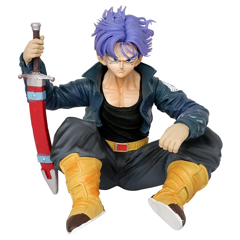 

GK Dragon Ball экшн-фигурка статуя 10 см ПВХ украшения аниме Super Saiyan сидячее положение Torankusu фигурка модель игрушки