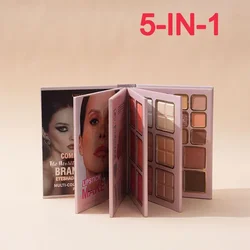 Eye Shadow Palette Makeup Set Book Shape Highlighter Powder Face Blusher Shading Pallet Pearlescent Matte Eye Shadow Pallete