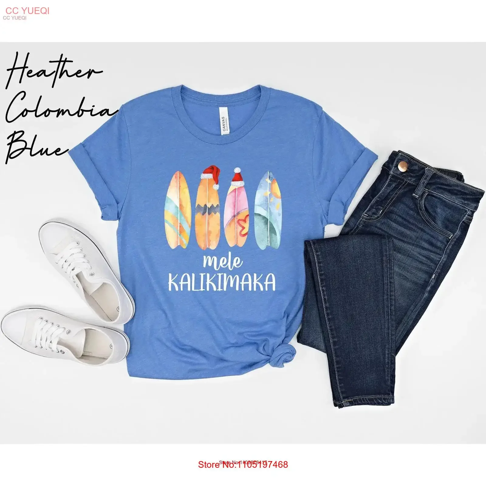 

Mele Kalikimaka пляжная рождественская футболка Гавайская акварельная доска для серфинга прибрежная Гавайская Рождественская винтажная стираная унисекс дышащая мягкая