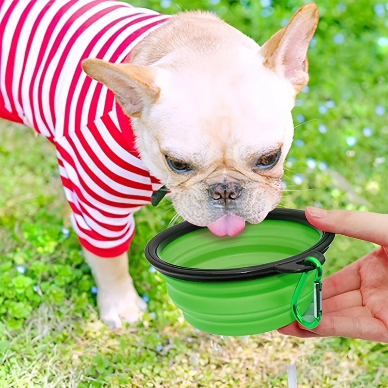 

Portable Pet Food Bowls Durable TPR Bowls Cat and Dog Food Pet Silicone Collapsible Bowl Portable Travel Outdoor Water Food Bowl
