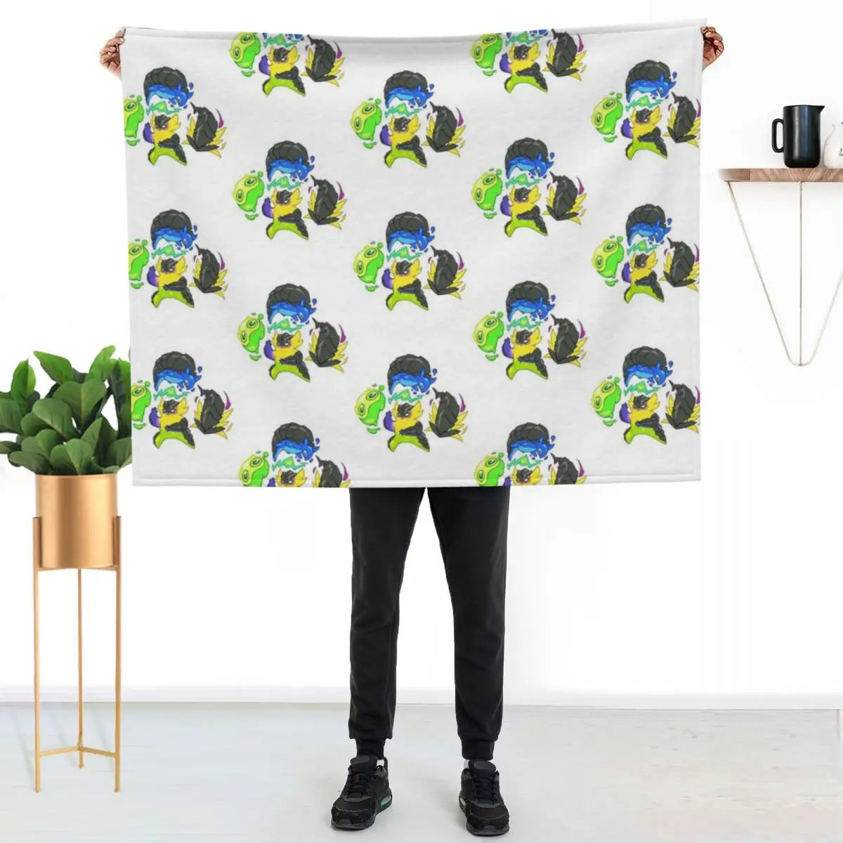 Creature Crew Spray Throw Blanket Thermal Designers Blankets For Baby Bed linens Vintage for babies Blankets
