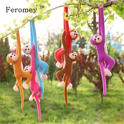 Cute Long Arm Plush Monkey Dolls Soft Monkey Stuffed Animal Doll Baby Sleeping Appease Toy Home Deco Birthday Gifts 10 Colors