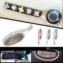 1PC Rhinestone Sticker JDM Modified 1M Car Sticker DIY Universal Self Adhesive Crystal Rhinestone Sticker For Car Decoration