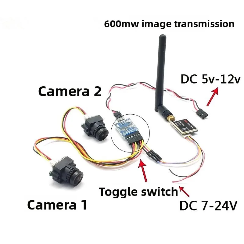 FPV Traverse Camera Two Way Three Way Video Switcher Electronic Switch Remote Control Switching Video Module