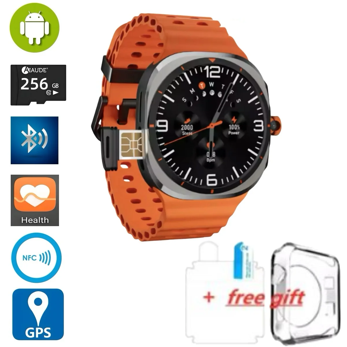 Smartwatch For Samsung Galaxy Watch Ultra 8 NFC Compass Men 1.6 inch Display 4G Android WIFI GPS Google Play 256GB Smart Watch