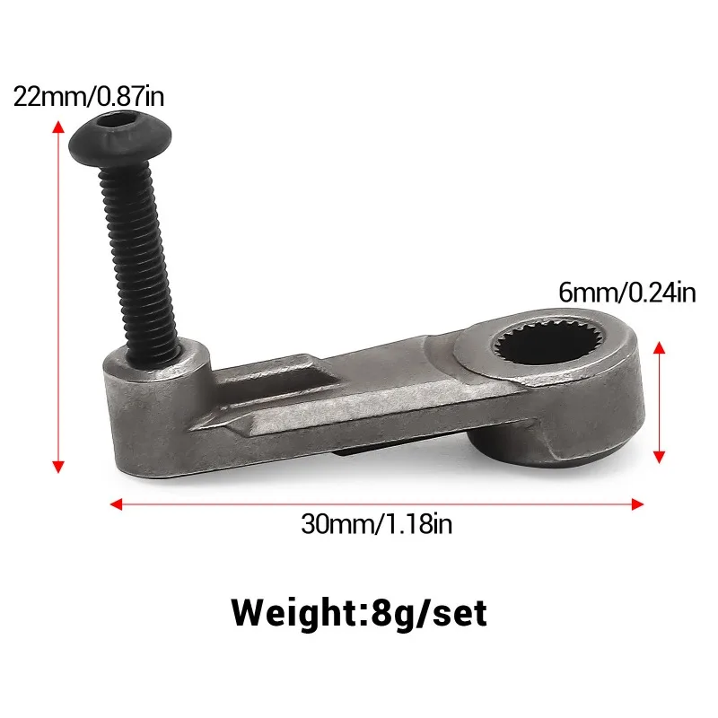 

TRAXXAS T4 T6 TRX4 #8247X steel steering arm W282