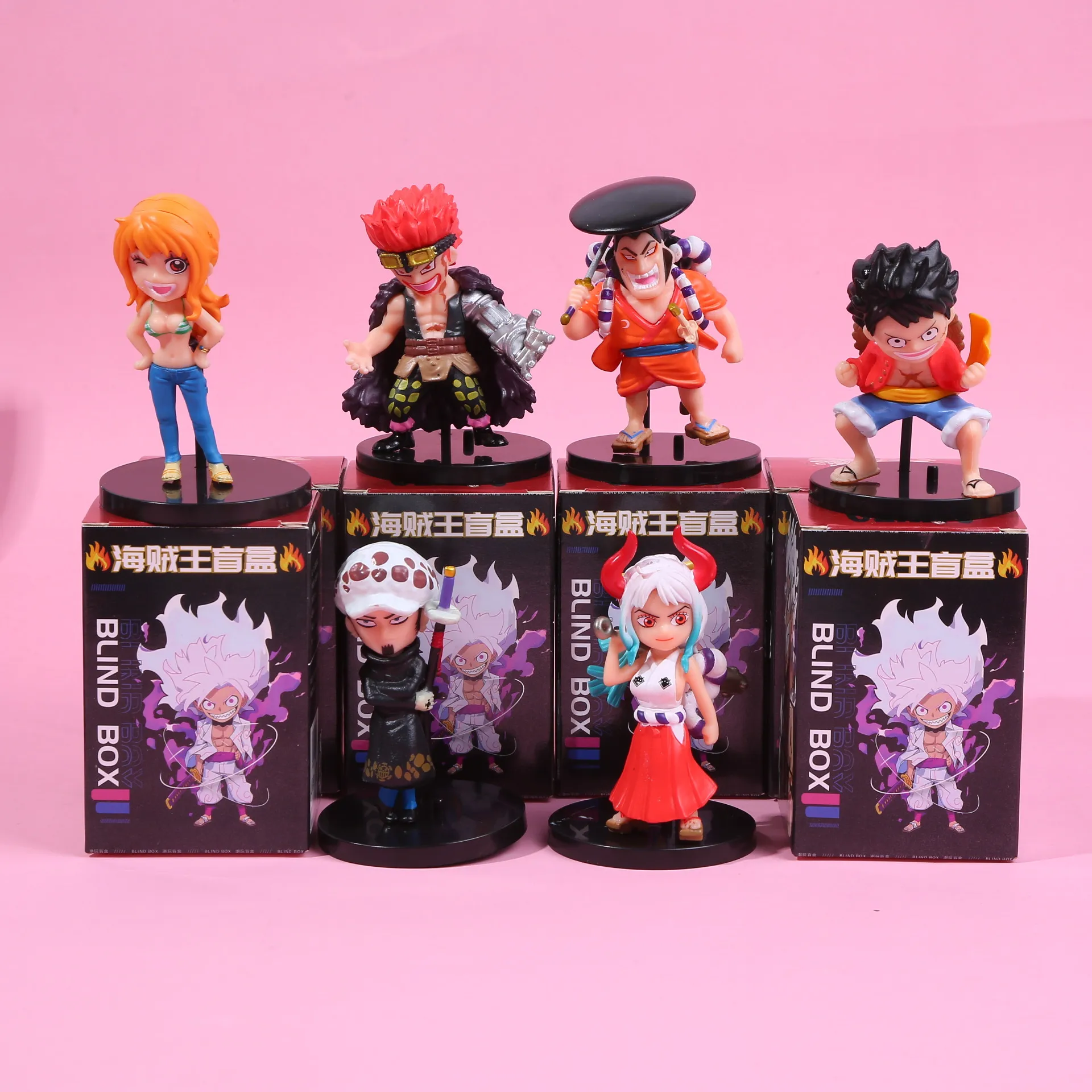 

One Piece Mystery Box (Blind Box) - Anime Figure Set of Luffy, Zoro, Boa Hancock, Franky - Collectible Model Decor & Viral Trend