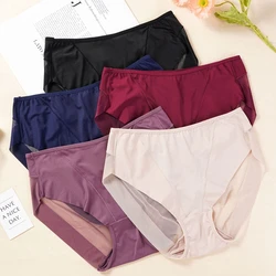 Sexy Mesh Hollow Out Panties Womens Mide Waist Seamless Brief 7 Color Underpants Transparent Underwear Comfort Lingere L-2XL