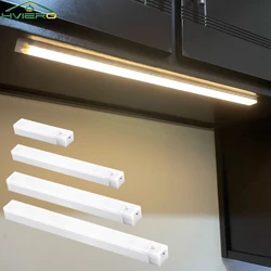 Night Lights Motion Sensor Wireless LED Lamp USB Rechargeable Magnetic For Wardrobe Room Closet Kitchen Aisle Tube Detector Bulb