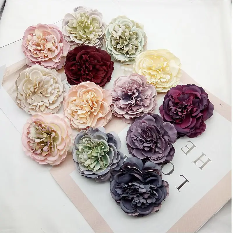 

Шелковые Далии 50/100 шт., искусственные цветы, пион, букет невесты для дома и свадьбы, подарок «сделай сам», арка, Рождественская садовая гирлянда, Настенная стандартная