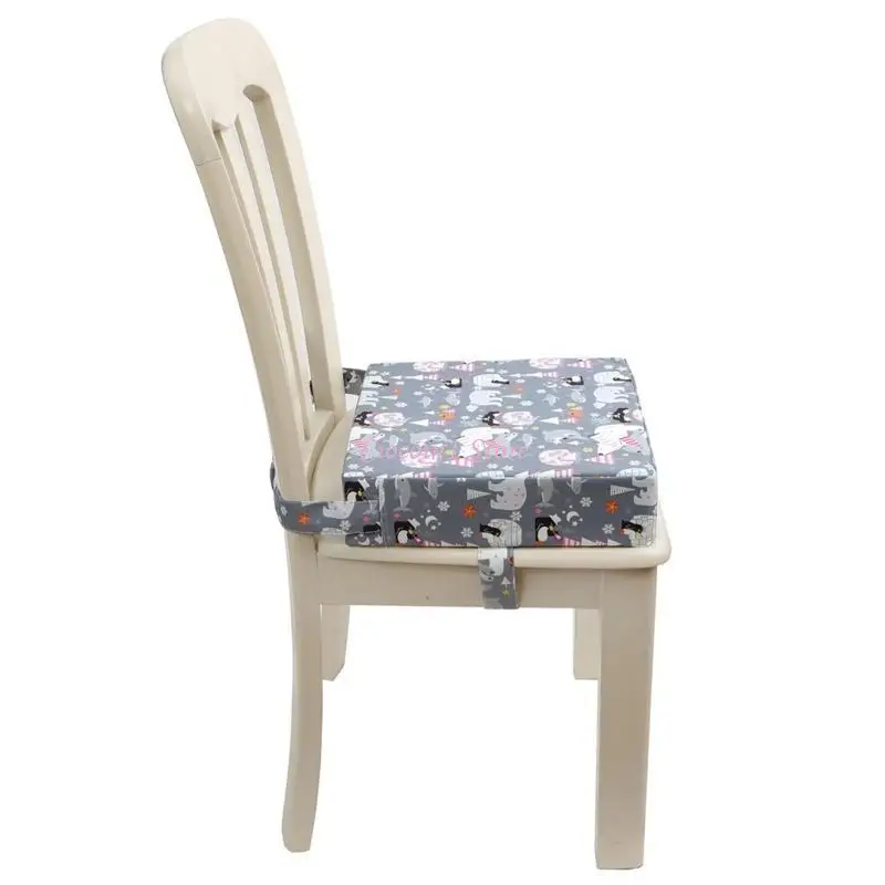 Y1UB المحمولة وسادة كرسي مرتفع الداعم السفر غرفة الطعام قابل للتعديل انفصال قابل للغسل رشاقته الإسفنج وسادة مقعد للأطفال