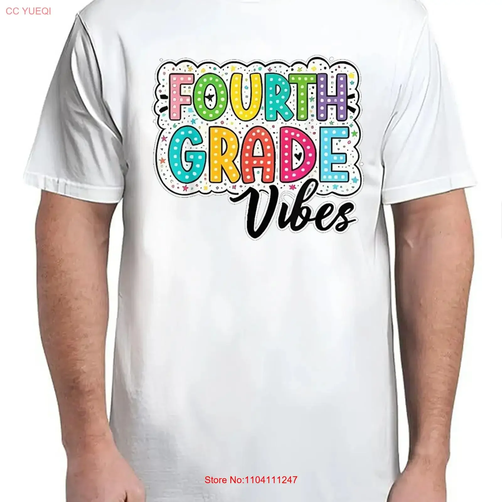 Retro Fourth Grade Vibes Back To School 4th Dream Adult Size S 4XL T Shirt vintage Washed designer clothes graphic streetwear